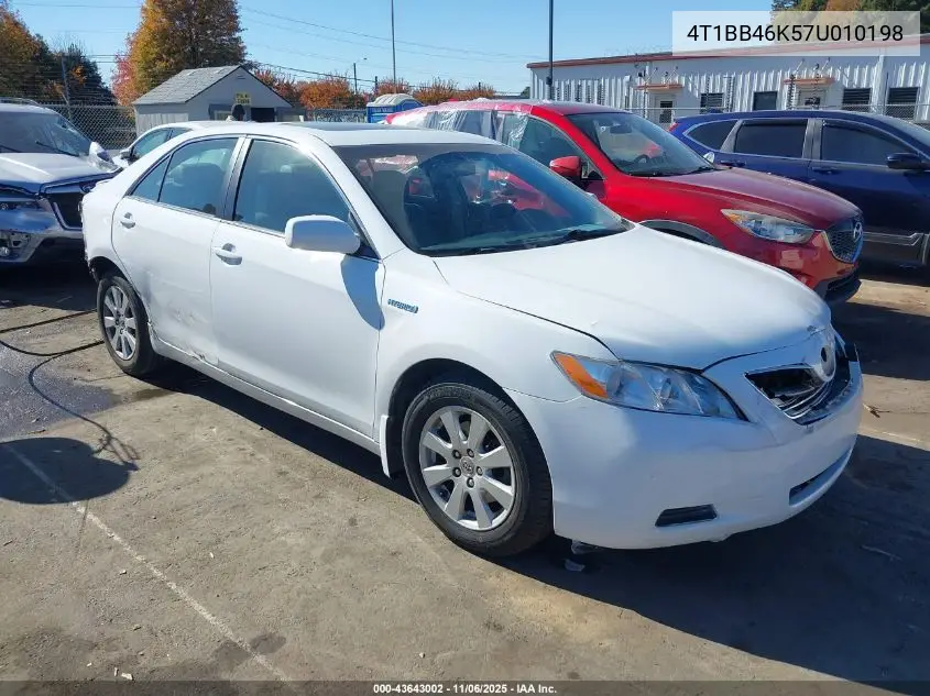 4T1BB46K57U010198 2007 Toyota Camry Hybrid