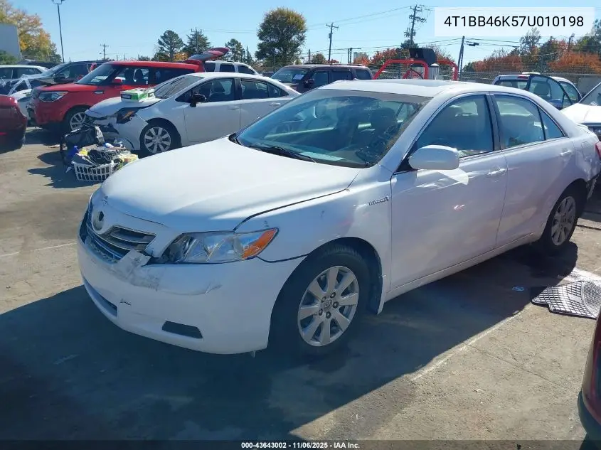 4T1BB46K57U010198 2007 Toyota Camry Hybrid