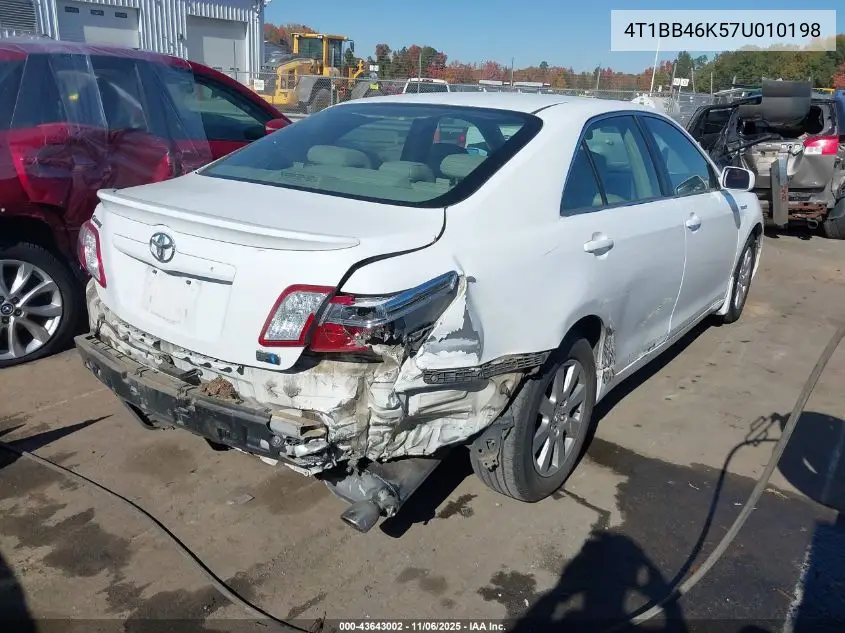 4T1BB46K57U010198 2007 Toyota Camry Hybrid