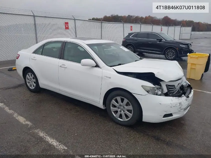 4T1BB46K07U011808 2007 Toyota Camry Hybrid