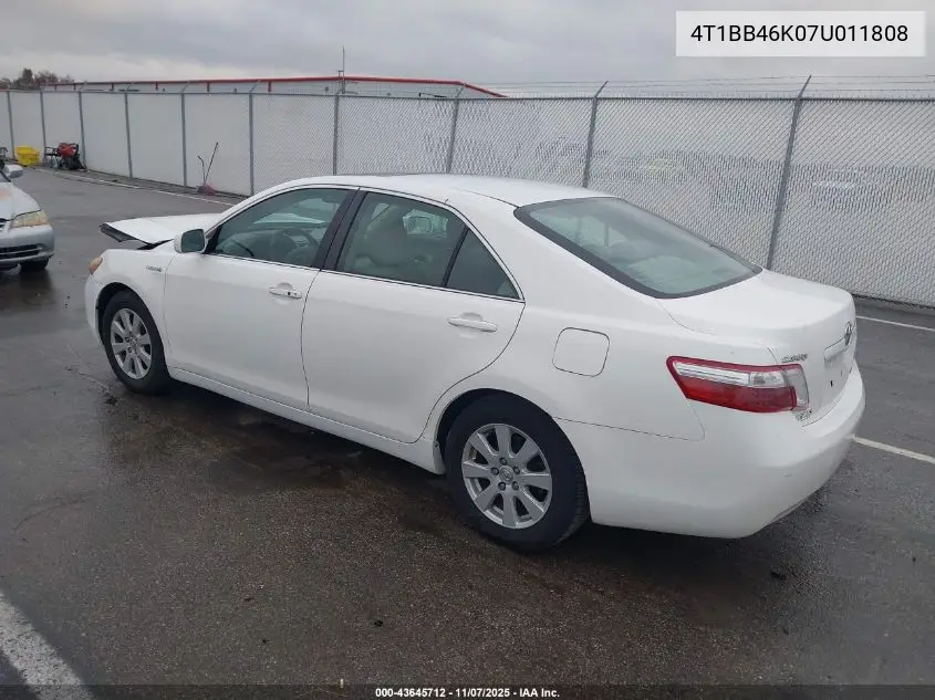4T1BB46K07U011808 2007 Toyota Camry Hybrid