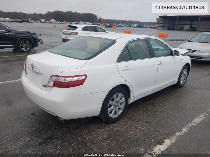 4T1BB46K07U011808 2007 Toyota Camry Hybrid