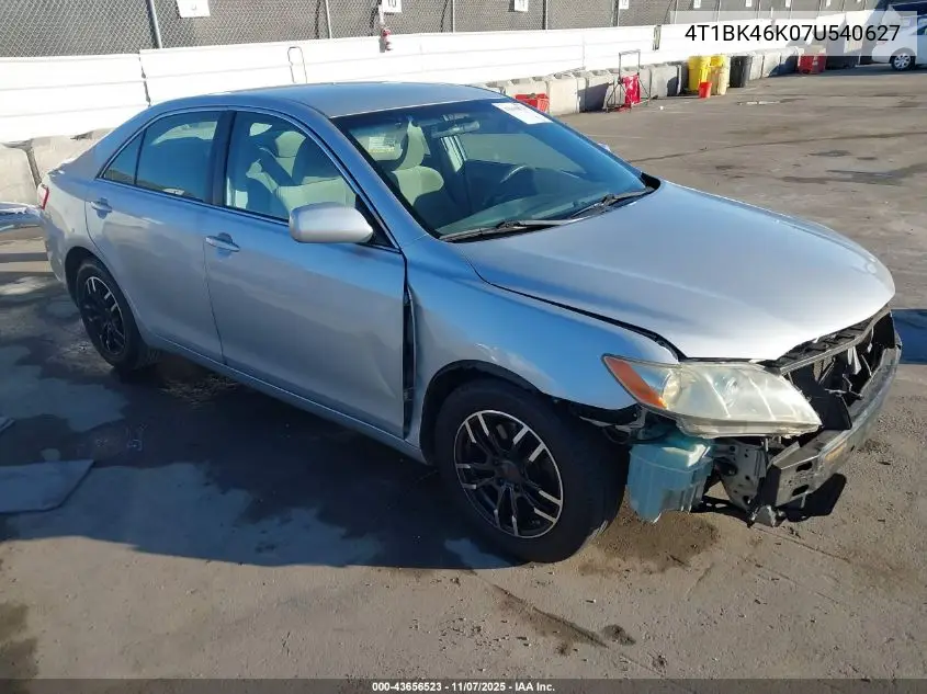 4T1BK46K07U540627 2007 Toyota Camry Le V6