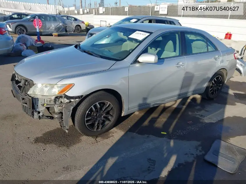4T1BK46K07U540627 2007 Toyota Camry Le V6