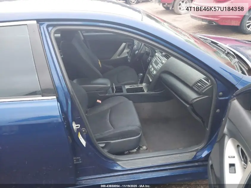 4T1BE46K57U184358 2007 Toyota Camry Se