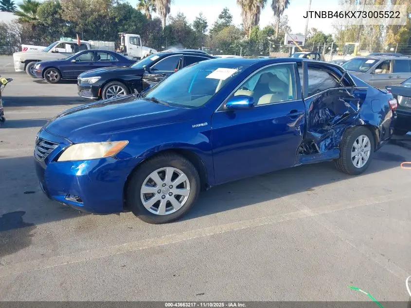JTNBB46KX73005522 2007 Toyota Camry Hybrid