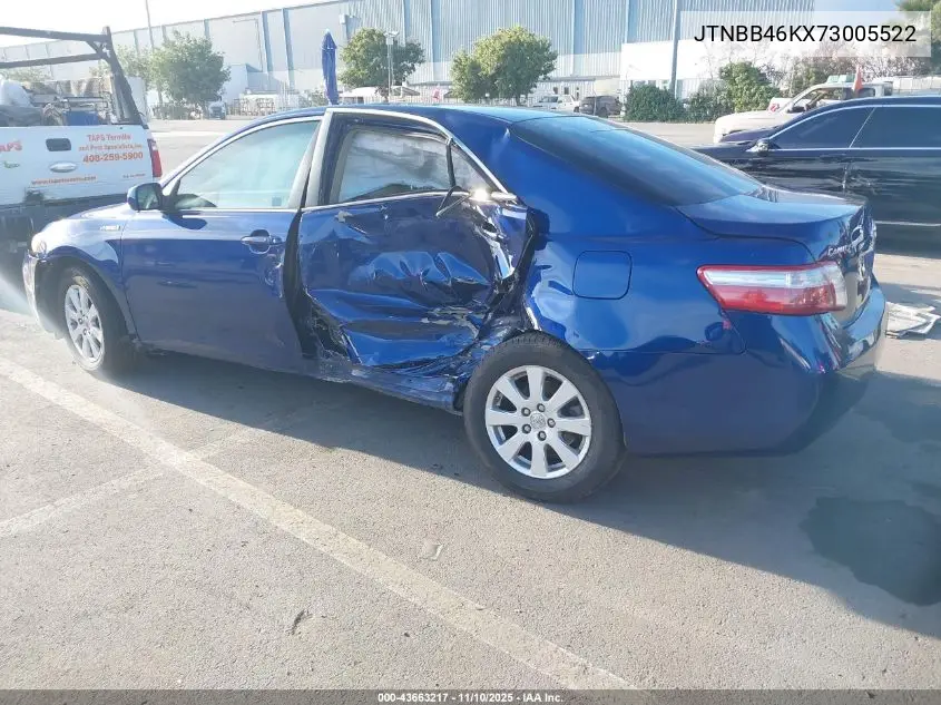 JTNBB46KX73005522 2007 Toyota Camry Hybrid