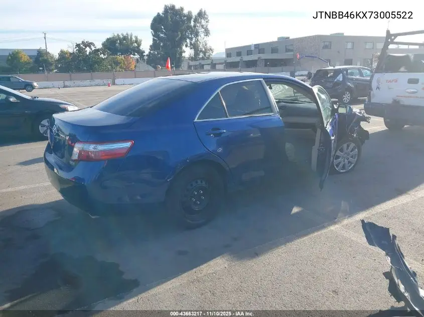 JTNBB46KX73005522 2007 Toyota Camry Hybrid