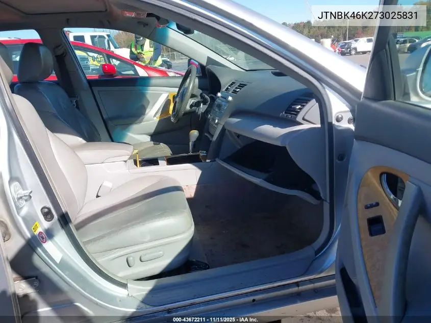 JTNBK46K273025831 2007 Toyota Camry Xle V6