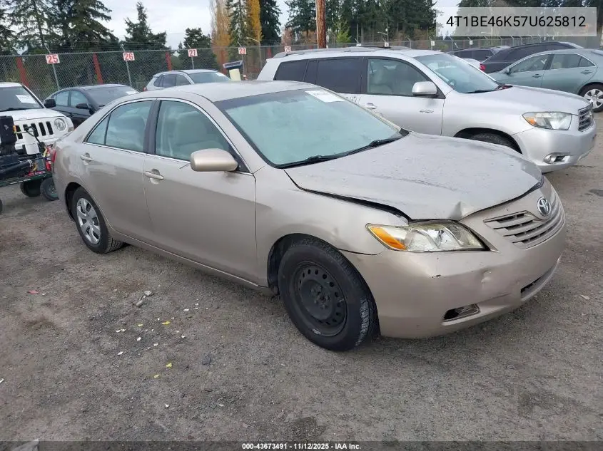 4T1BE46K57U625812 2007 Toyota Camry Le