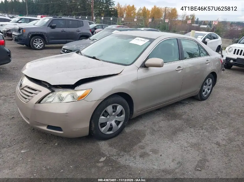 4T1BE46K57U625812 2007 Toyota Camry Le