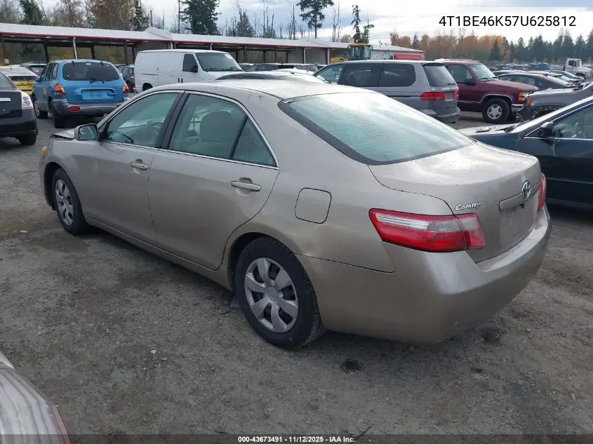 4T1BE46K57U625812 2007 Toyota Camry Le
