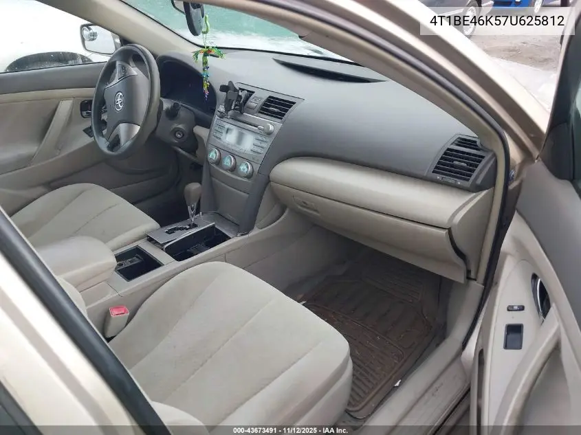 4T1BE46K57U625812 2007 Toyota Camry Le