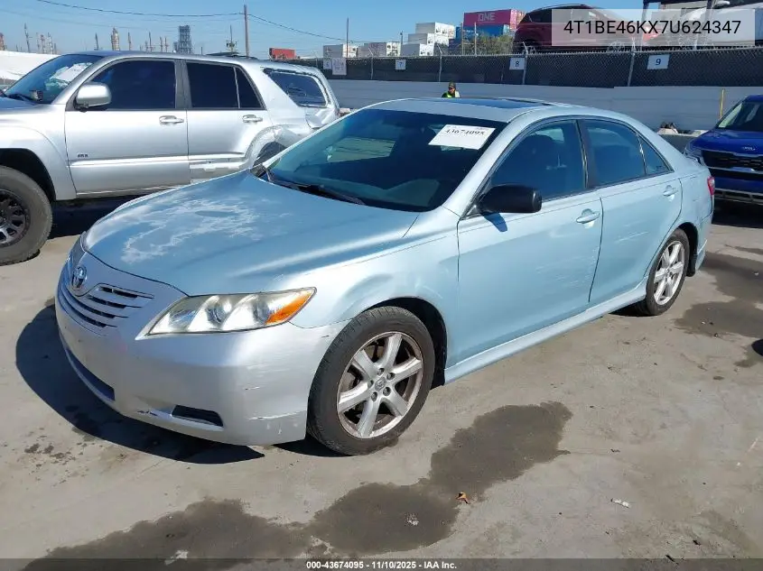 4T1BE46KX7U624347 2007 Toyota Camry Se