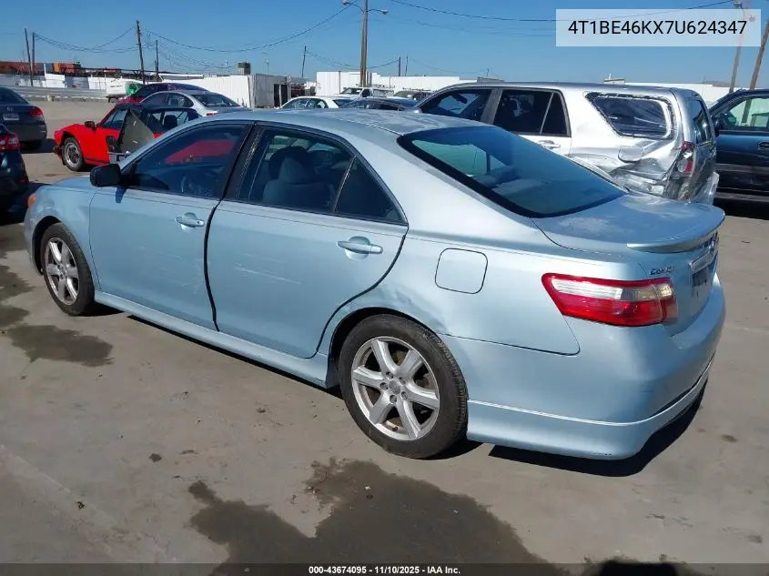 4T1BE46KX7U624347 2007 Toyota Camry Se