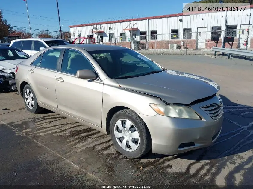 4T1BE46K07U186177 2007 Toyota Camry Le