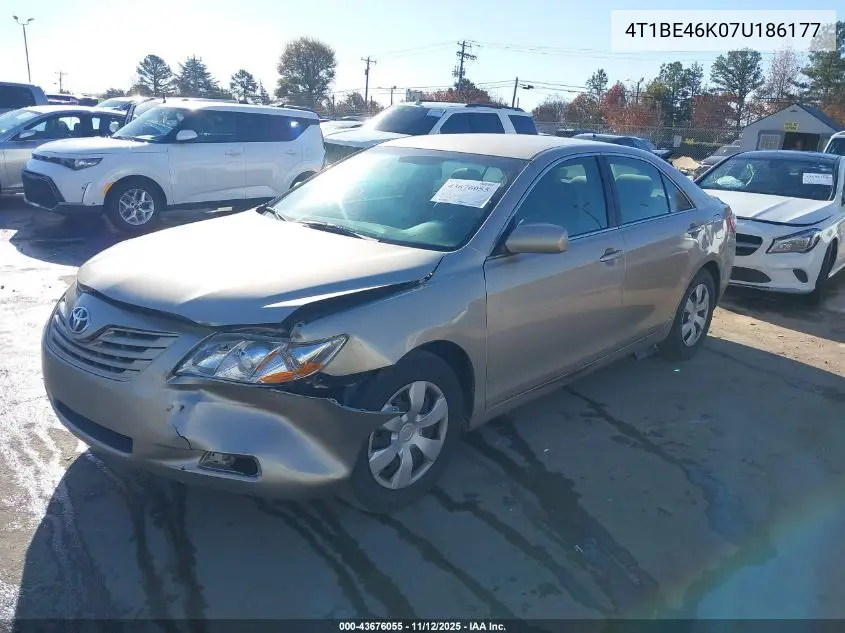 4T1BE46K07U186177 2007 Toyota Camry Le