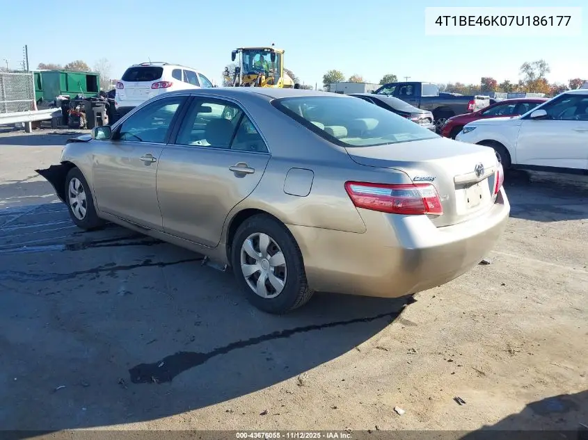 4T1BE46K07U186177 2007 Toyota Camry Le