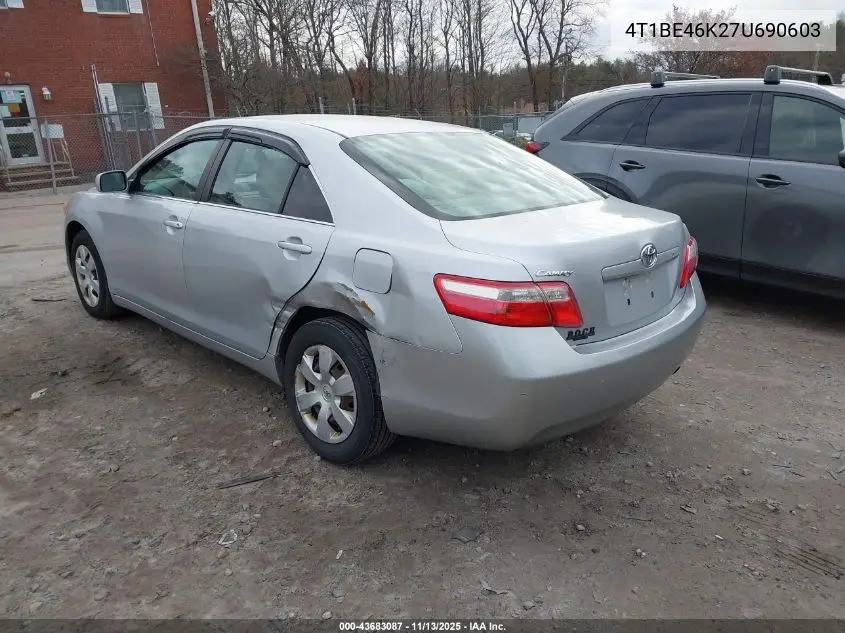 4T1BE46K27U690603 2007 Toyota Camry Le
