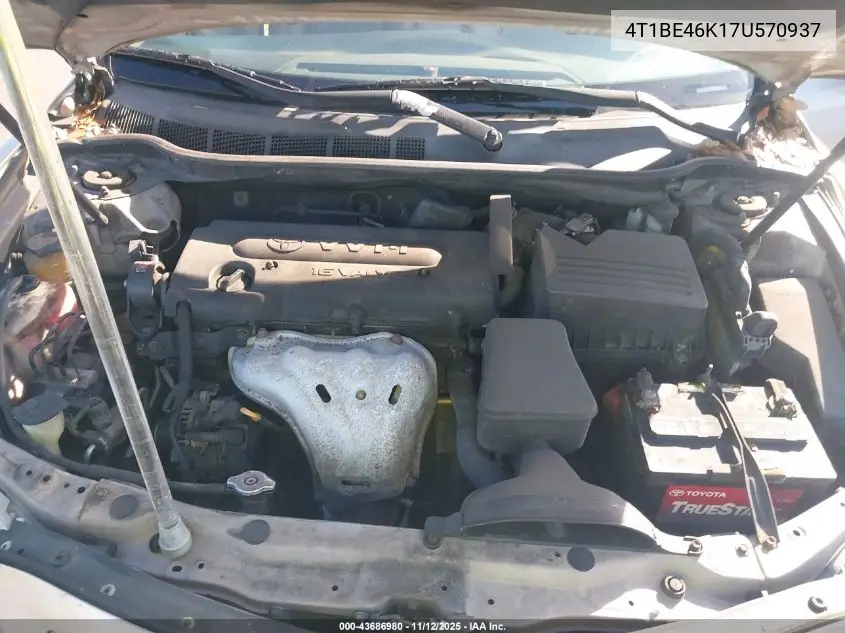 4T1BE46K17U570937 2007 Toyota Camry Le