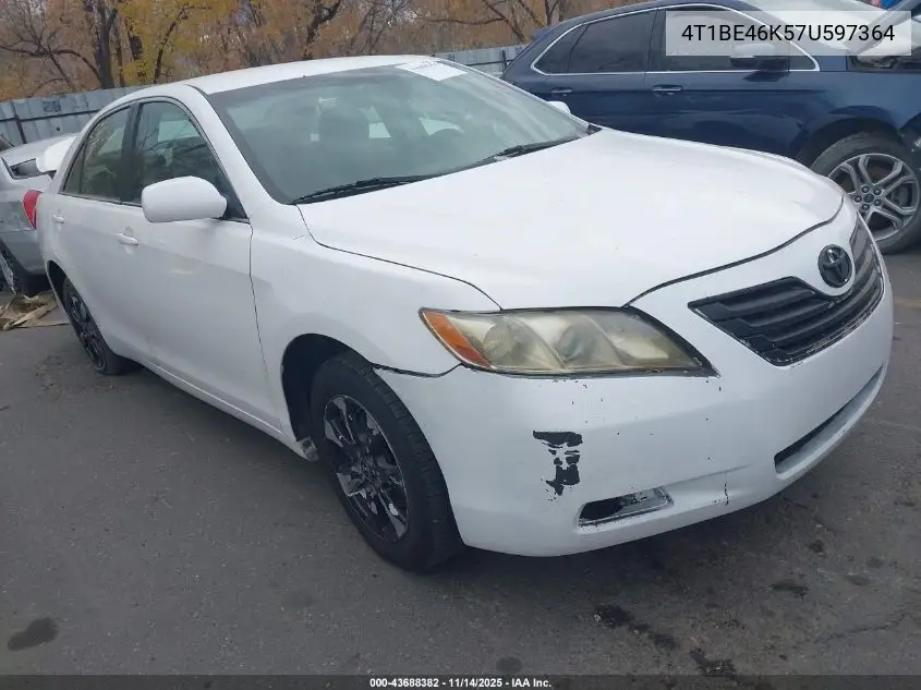 4T1BE46K57U597364 2007 Toyota Camry Le