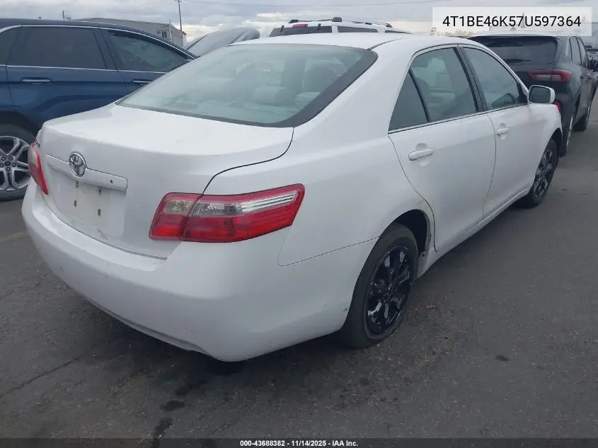 4T1BE46K57U597364 2007 Toyota Camry Le