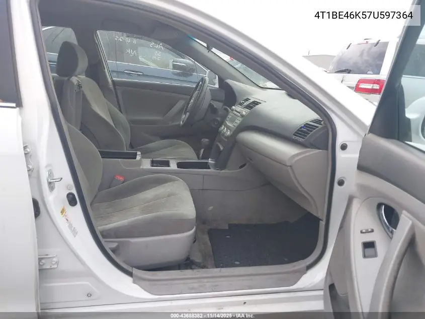4T1BE46K57U597364 2007 Toyota Camry Le