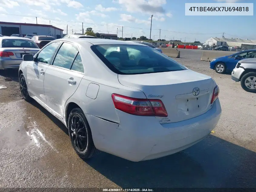 4T1BE46KX7U694818 2007 Toyota Camry Le