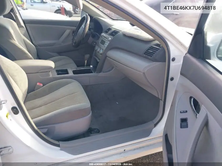 4T1BE46KX7U694818 2007 Toyota Camry Le