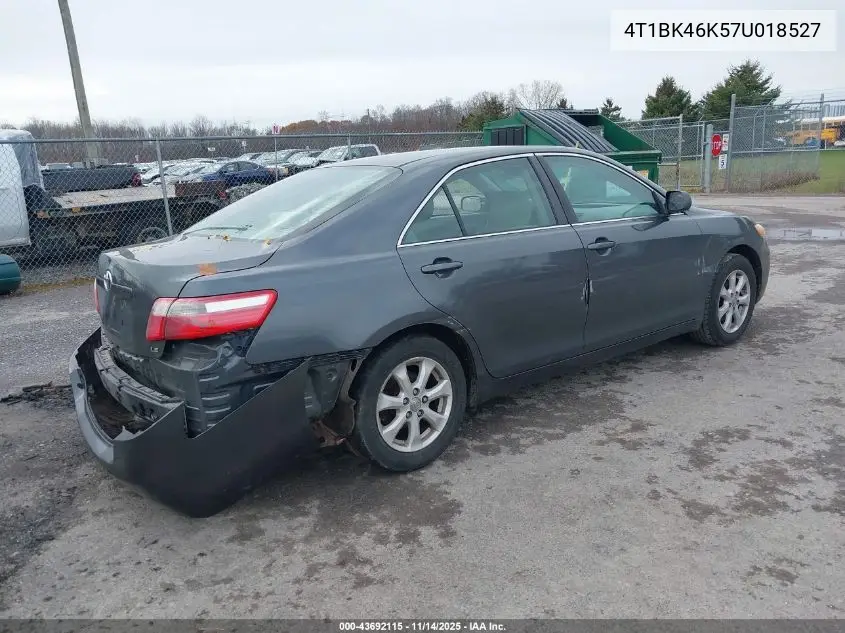 4T1BK46K57U018527 2007 Toyota Camry Le V6