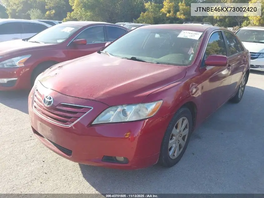 JTNBE46KX73002420 2007 Toyota Camry Xle