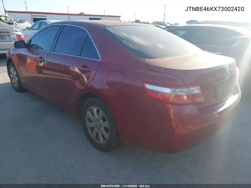JTNBE46KX73002420 2007 Toyota Camry Xle