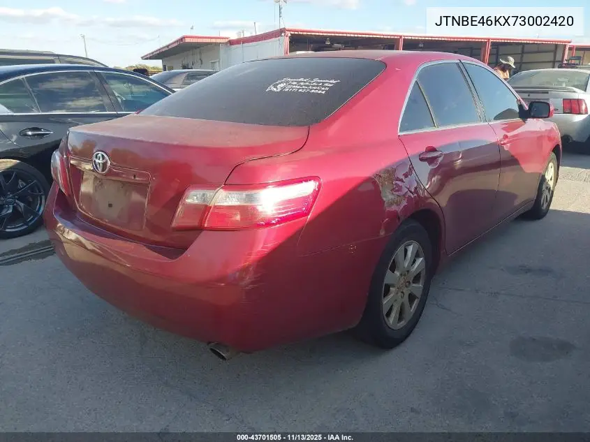 JTNBE46KX73002420 2007 Toyota Camry Xle