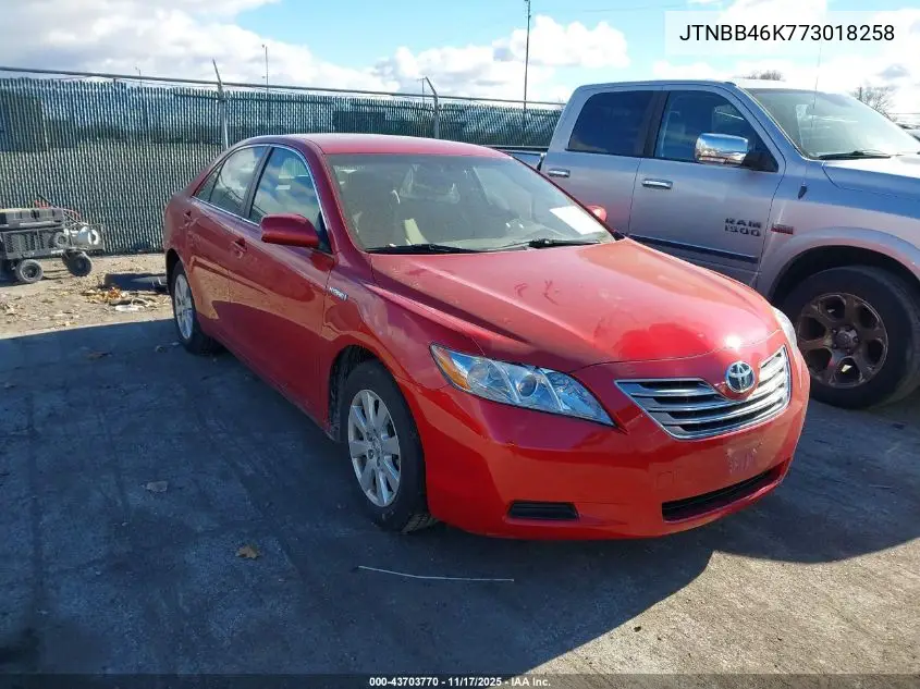 JTNBB46K773018258 2007 Toyota Camry Hybrid