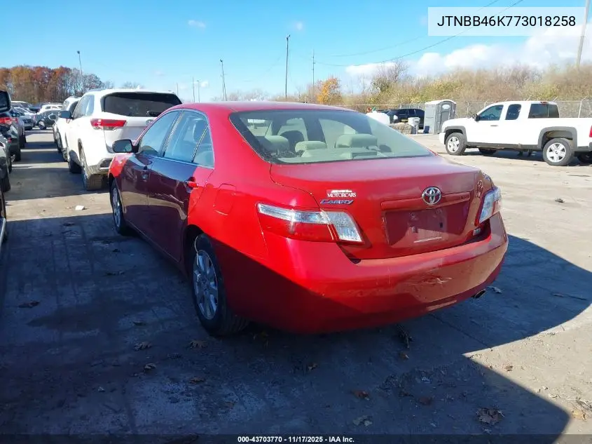 JTNBB46K773018258 2007 Toyota Camry Hybrid