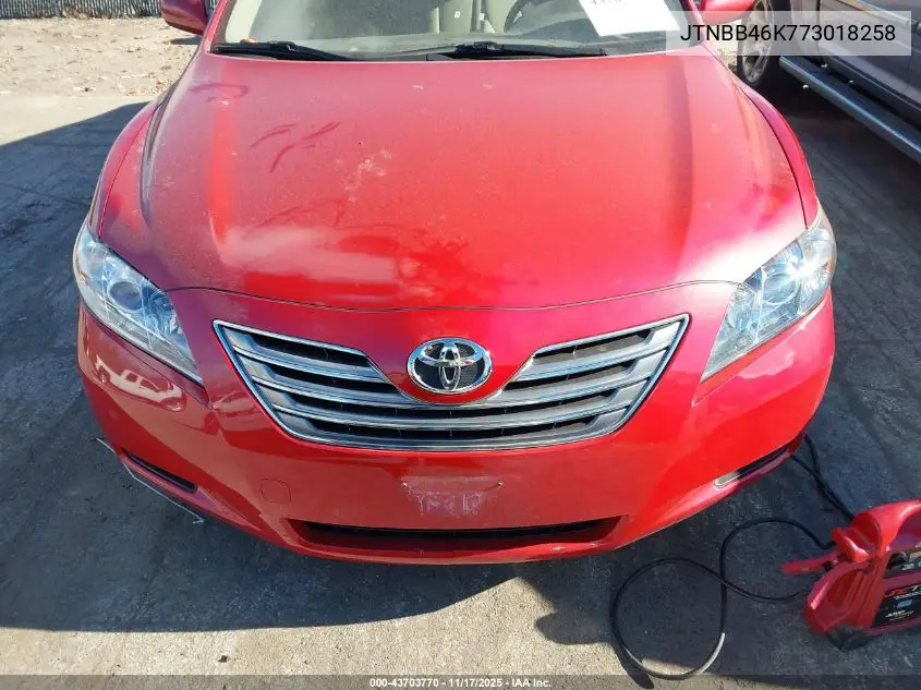 JTNBB46K773018258 2007 Toyota Camry Hybrid