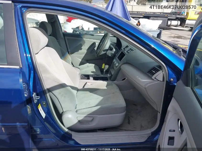 4T1BE46K27U028570 2007 Toyota Camry Le