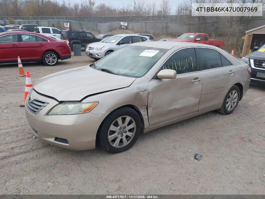 4T1BB46K47U007969 2007 Toyota Camry Hybrid