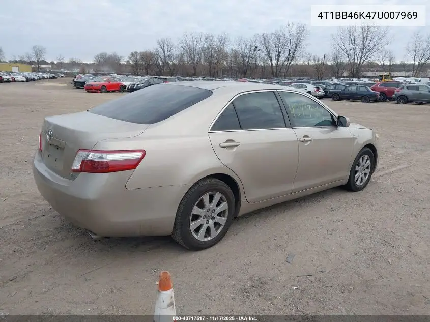 4T1BB46K47U007969 2007 Toyota Camry Hybrid