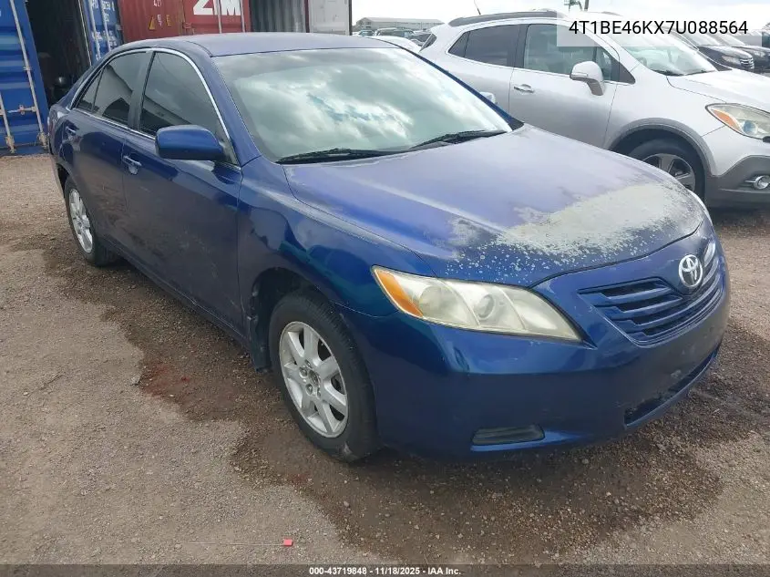 4T1BE46KX7U088564 2007 Toyota Camry Le