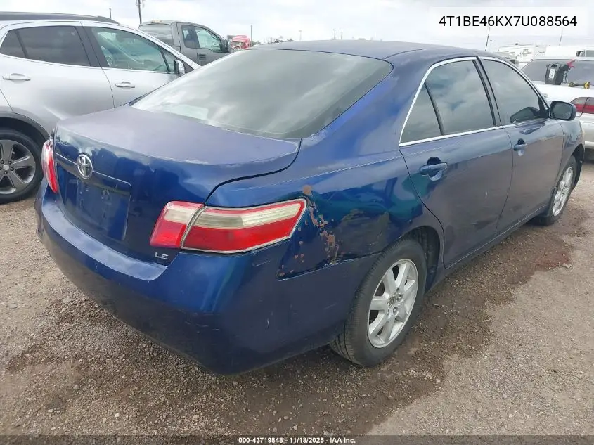 4T1BE46KX7U088564 2007 Toyota Camry Le