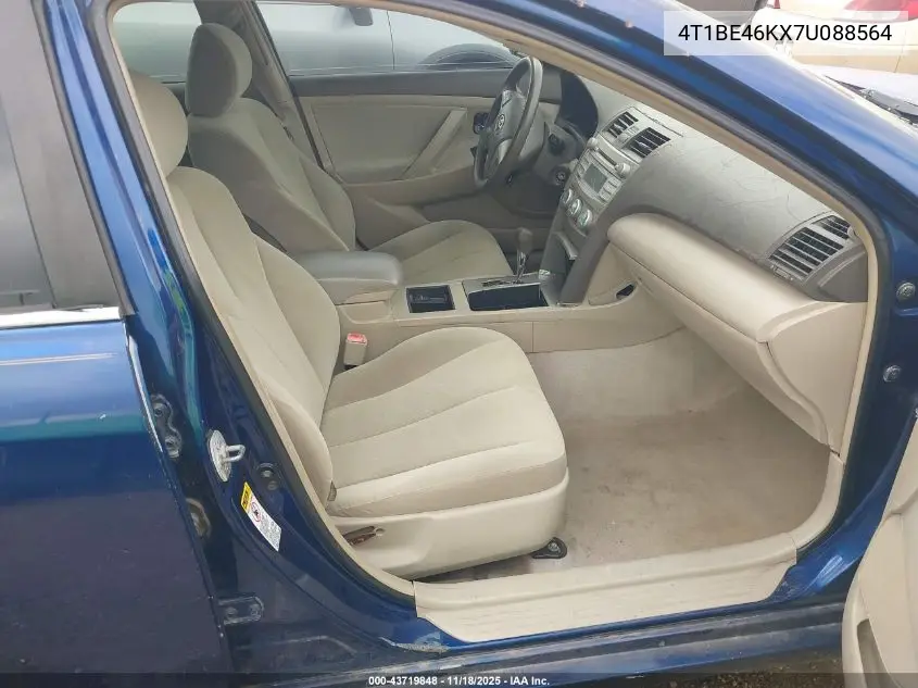 4T1BE46KX7U088564 2007 Toyota Camry Le