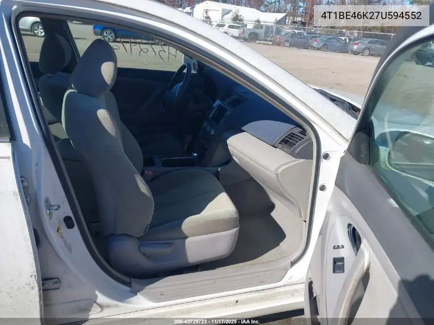 4T1BE46K27U594552 2007 Toyota Camry Le