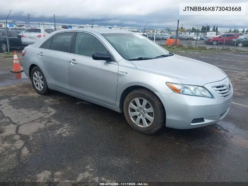 JTNBB46K873043668 2007 Toyota Camry Hybrid