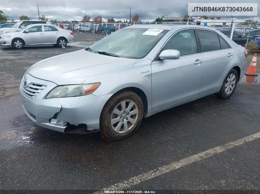 JTNBB46K873043668 2007 Toyota Camry Hybrid