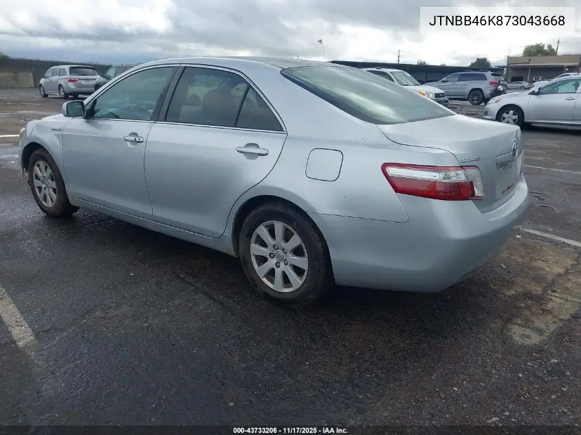 JTNBB46K873043668 2007 Toyota Camry Hybrid