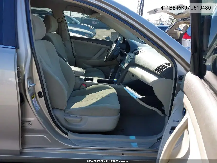 4T1BE46K97U519430 2007 Toyota Camry Le