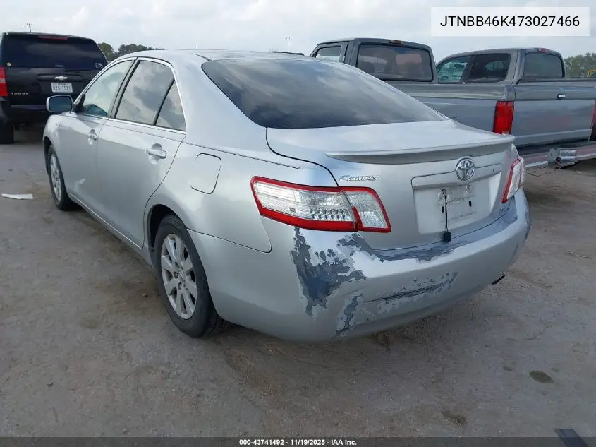 JTNBB46K473027466 2007 Toyota Camry Hybrid