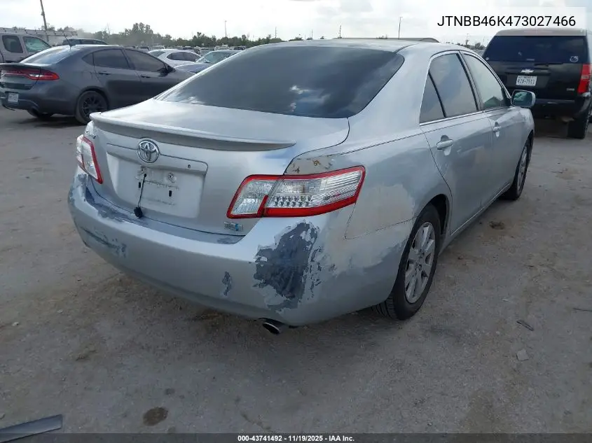 JTNBB46K473027466 2007 Toyota Camry Hybrid