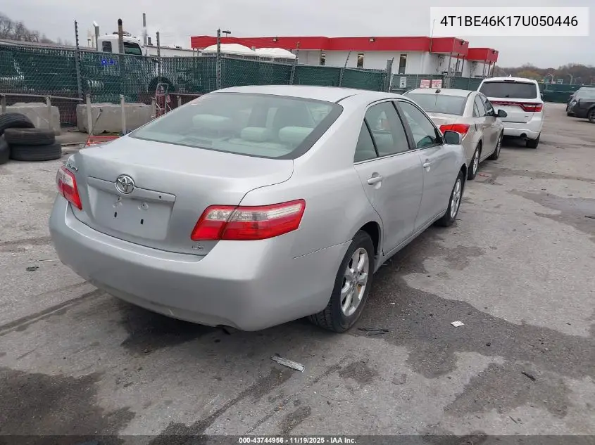 4T1BE46K17U050446 2007 Toyota Camry Le